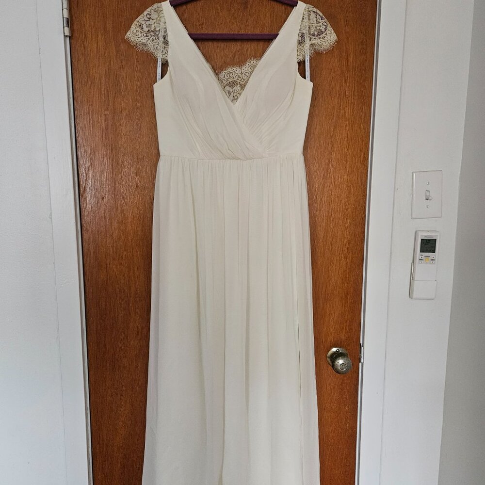 BHLDN by Anthropologie Jenny Yoo Evangeline Wedding Gown - size 8 - Picture 7 of 13